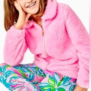 Lilly Pulitzer Girls Idalene Sherpa Jacket